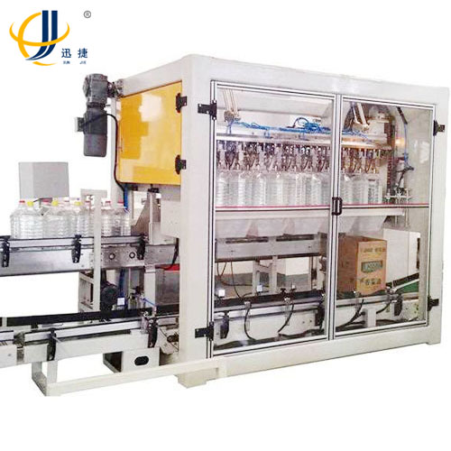 迅捷油桶自動裝箱機做的這么不可思議！